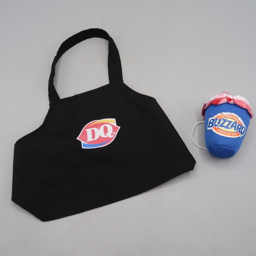 Build A Bear Dairy Queen Blizzard Ice Cream Cup DQ Apron for Bear replacement